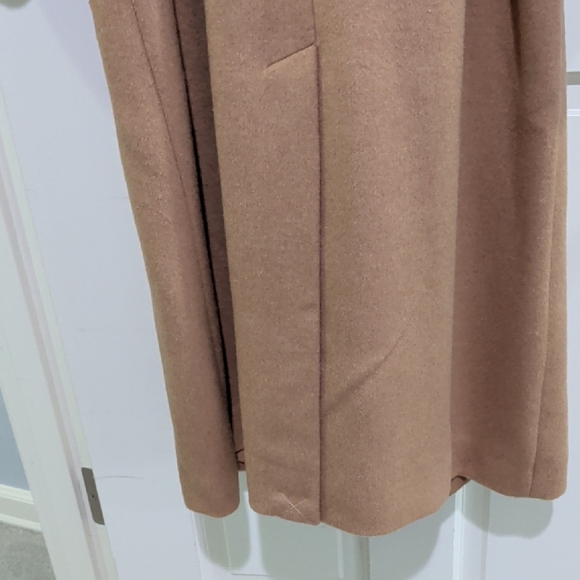 LOFT Tan Maxi Wool Trench Coat - Picture 5 of 10